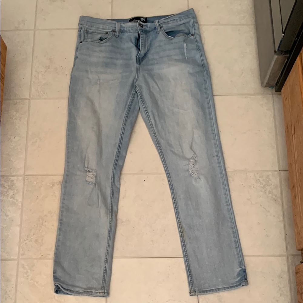 RSQ Slim Straight Light Blue Men's Jeans